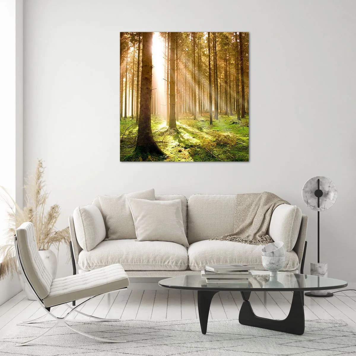 Cuadro sobre vidrio - Impresiones sobre Vidrio - Los elfos se aproximan - 40x40 cm