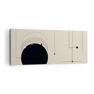 Cuadro sobre lienzo - Impresión de Imagen - Composición elástica y dinámica - 100x40 cm