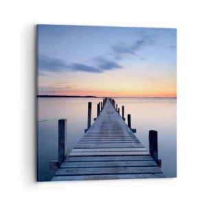 Cuadro sobre lienzo - Impresión de Imagen - La calma de un crepúsculo sereno - 70x70 cm