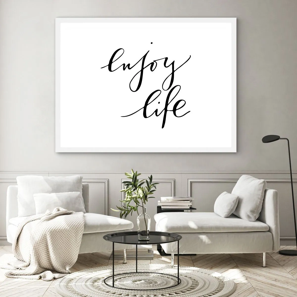 Póster en marco blanco - Nada que añadir... - 91x61 cm