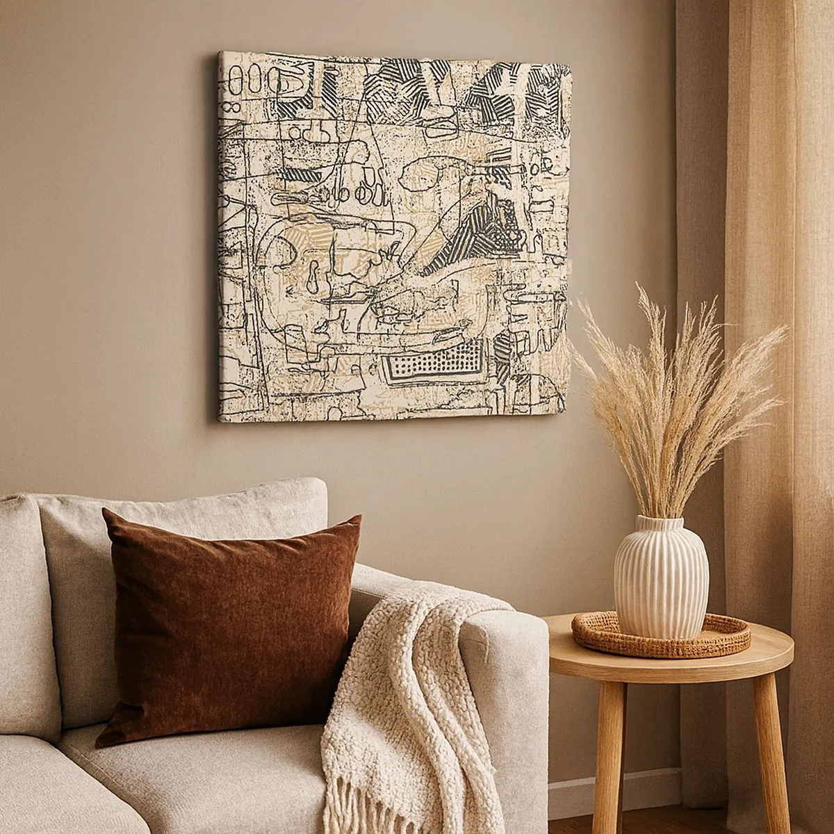 Cuadro sobre lienzo - Impresión de Imagen - A la espera de ser descifrado - 30x30 cm