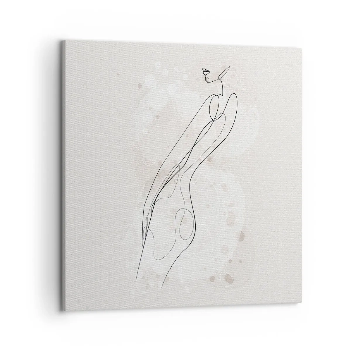 Cuadro sobre lienzo - Impresión de Imagen - Una mirada no dice nada y al mismo tiempo lo dice todo - 50x50 cm