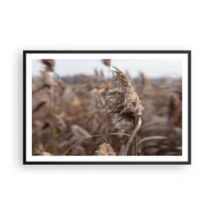 Póster en marco negro - Es hora de volar con el viento - 91x61 cm