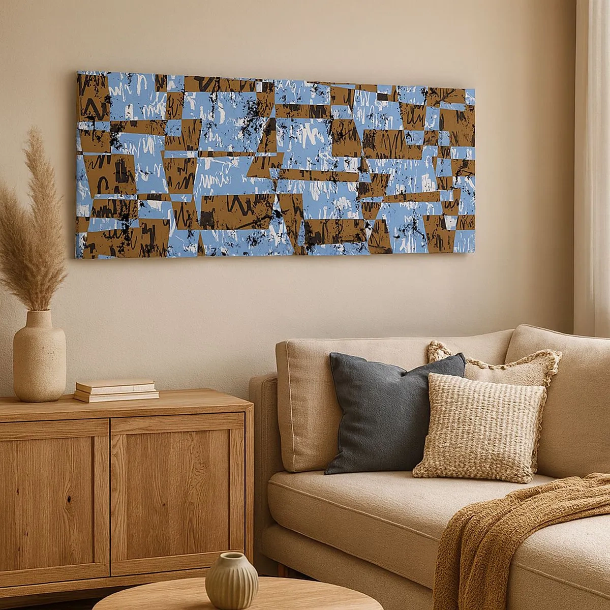 Cuadro sobre lienzo - Impresión de Imagen - Un recorte del desierto - 100x40 cm