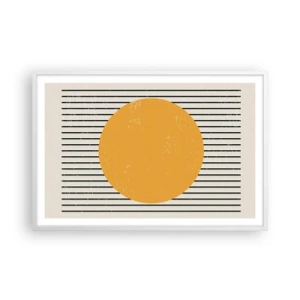 Póster en marco blanco - El poder de la sencillez - 91x61 cm