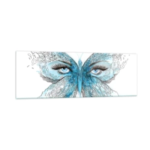 Cuadro sobre vidrio - Impresiones sobre Vidrio - Mirada de mariposa - 90x30 cm