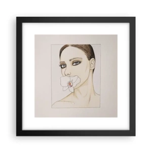 Póster en marco negro - Elegancia y belleza - 30x30 cm