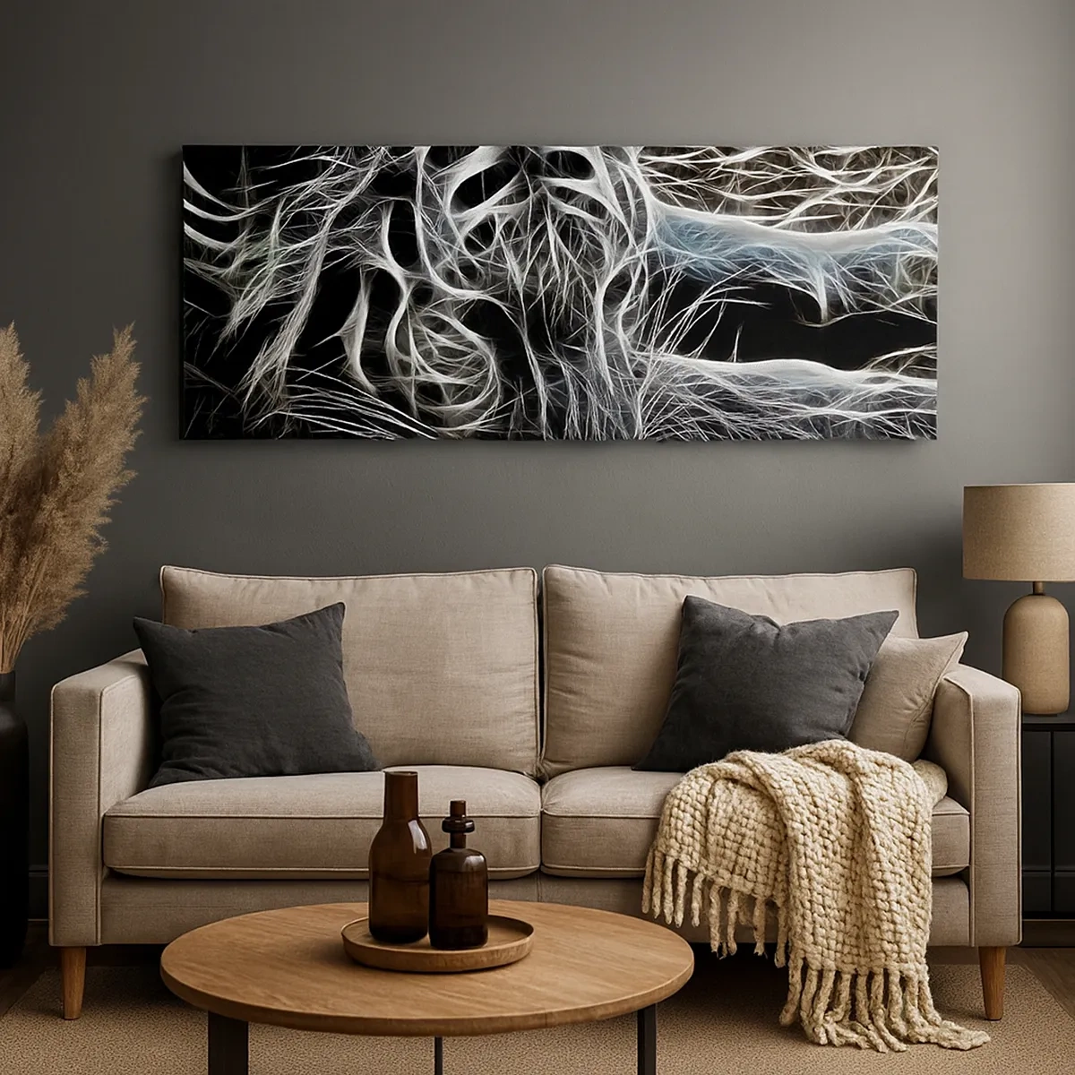 Cuadro sobre lienzo - Impresión de Imagen - Un estudio sobre la ligereza felina - 30x30 cm