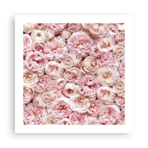Póster - Salpicado de rosas - 50x50 cm