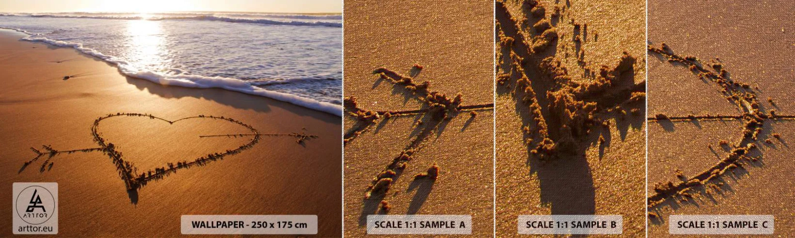 Muestra de fotomural Premium Canvas - Una confesión de vacaciones - Paisaje, Playa, Mar - 100x30 cm