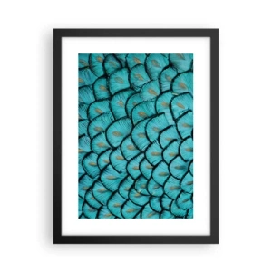 Póster en marco negro - La gran gala de las plumas - 30x40 cm