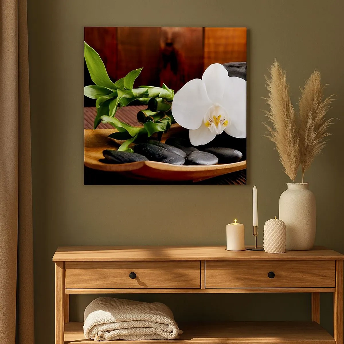 Cuadro sobre lienzo - Impresión de Imagen - Ríndete al tacto de la naturaleza - 30x30 cm