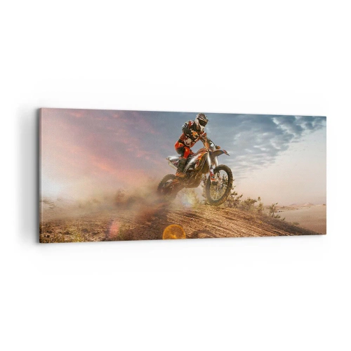 Cuadro sobre lienzo - Impresión de Imagen - A por la victoria - 100x40 cm