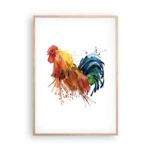 Póster en marco roble claro - Un manto real, un orgullo real - 70x100 cm