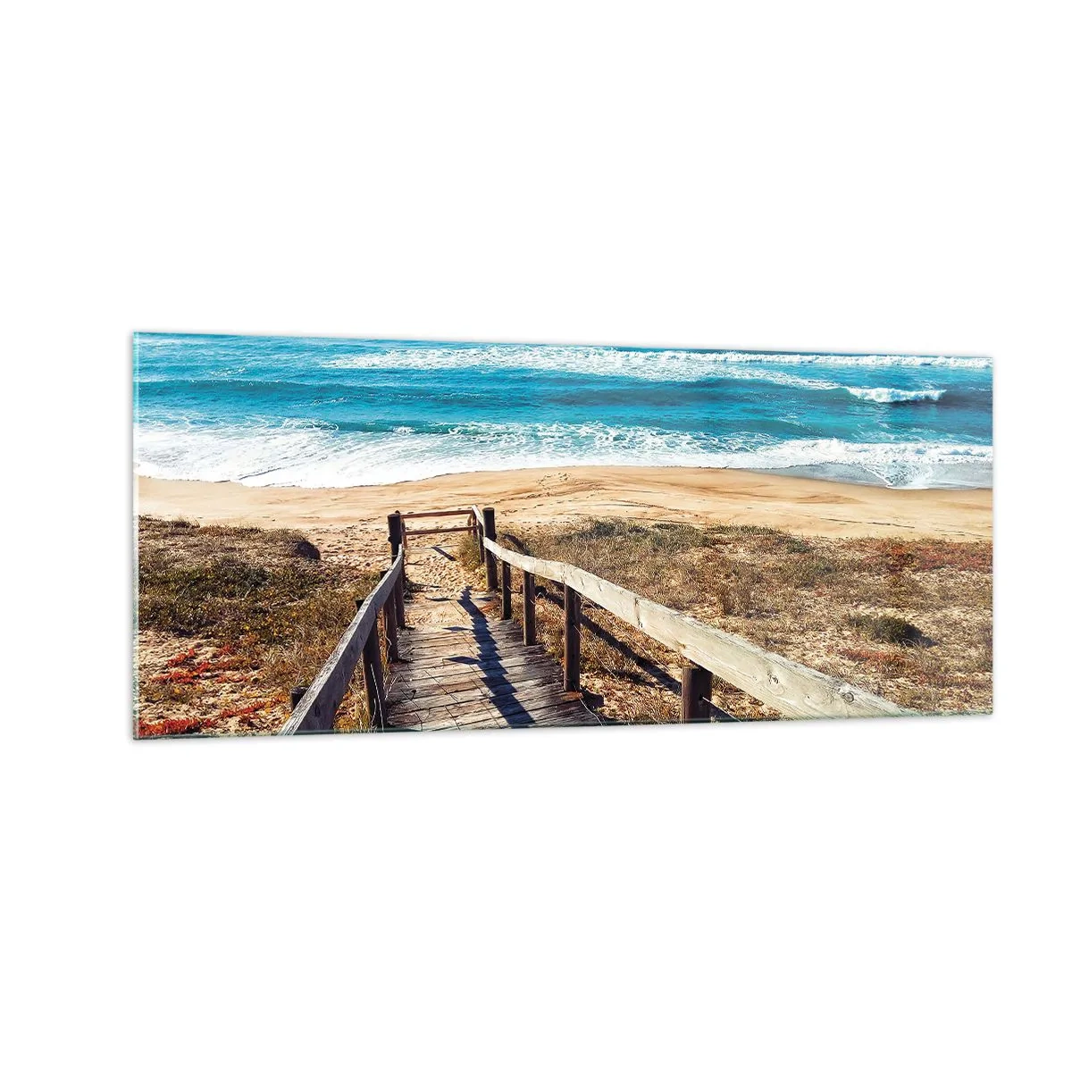 Cuadro sobre vidrio - Impresiones sobre Vidrio - ¡Corre! - 100x40 cm