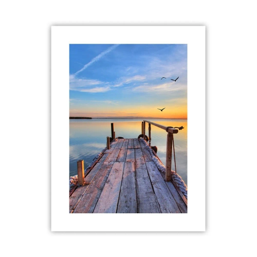 Póster - Caminando hacia el sol - 30x40 cm