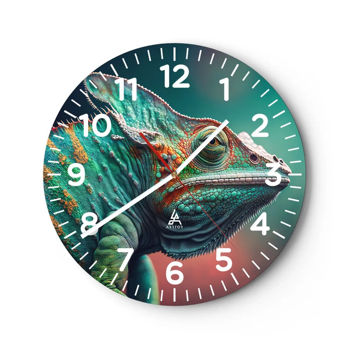 Reloj de pared - Reloj de vidrio - ¿Puedes verme? No está bien... - 30x30 cm