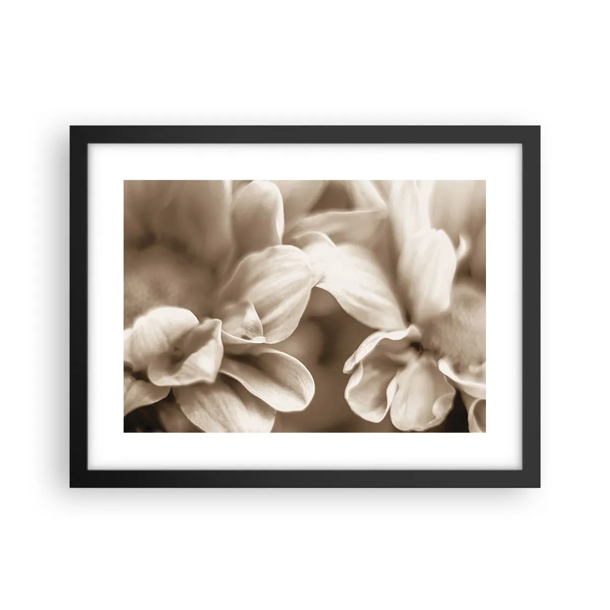 Póster en marco negro - Suave como una sonrisa - 40x30 cm
