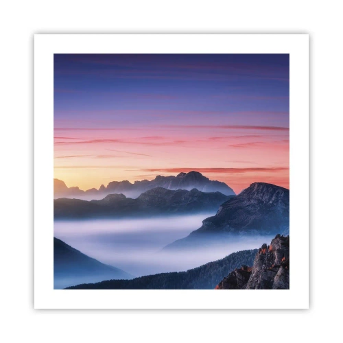 Póster - Sobre los valles - 50x50 cm