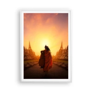 Póster en marco blanco - En paz por la eternidad - 70x100 cm