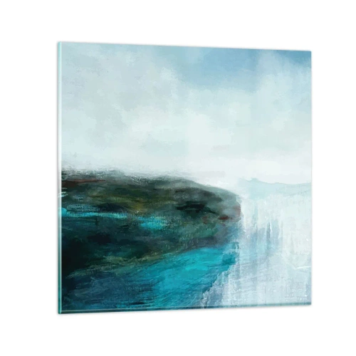 Cuadro sobre vidrio - Impresiones sobre Vidrio - Abstracción marina - 30x30 cm