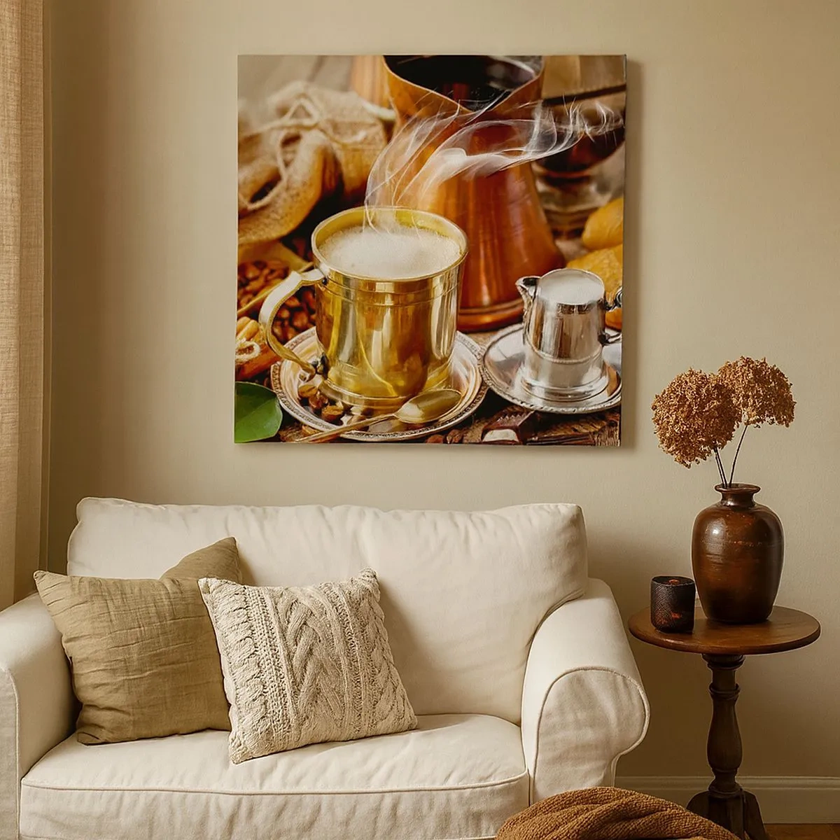 Cuadro sobre lienzo - Impresión de Imagen - Que tengas un buen día - 30x30 cm