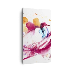 Cuadro sobre lienzo - Impresión de Imagen - En la cercanía el mundo florece - 45x80 cm