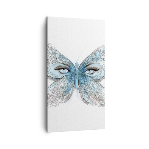 Cuadro sobre lienzo - Impresión de Imagen - Mirada de mariposa - 45x80 cm