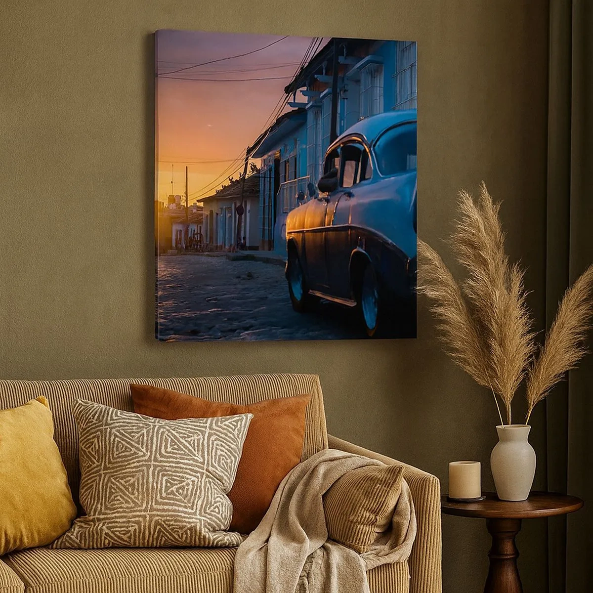 Cuadro sobre lienzo - Impresión de Imagen - Aquí el tiempo se ralentiza - 30x30 cm