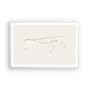 Póster en marco blanco - La forma del deseo - 91x61 cm