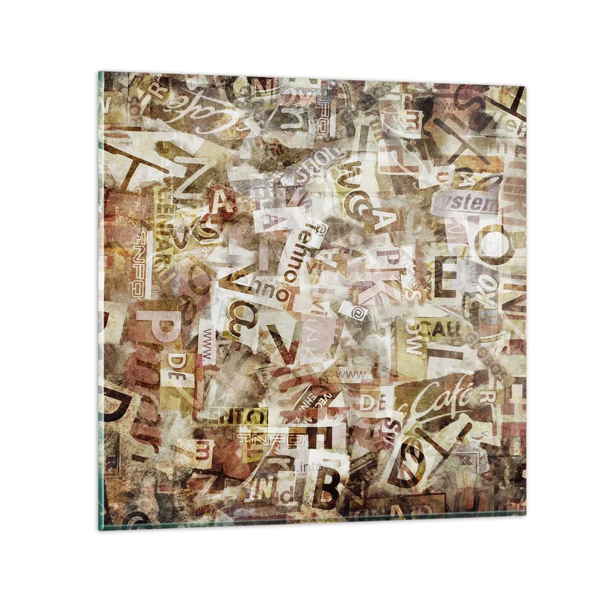 Cuadro sobre vidrio - Impresiones sobre Vidrio - Unificando el lenguaje - 30x30 cm