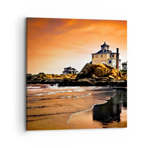 Cuadro sobre lienzo - Impresión de Imagen - La elegancia de la costa oeste - 70x70 cm