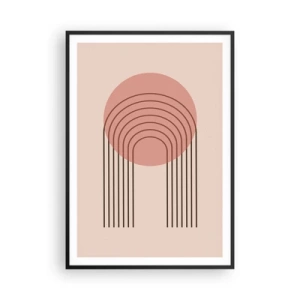 Póster en marco negro - Atracción irresistible - 70x100 cm