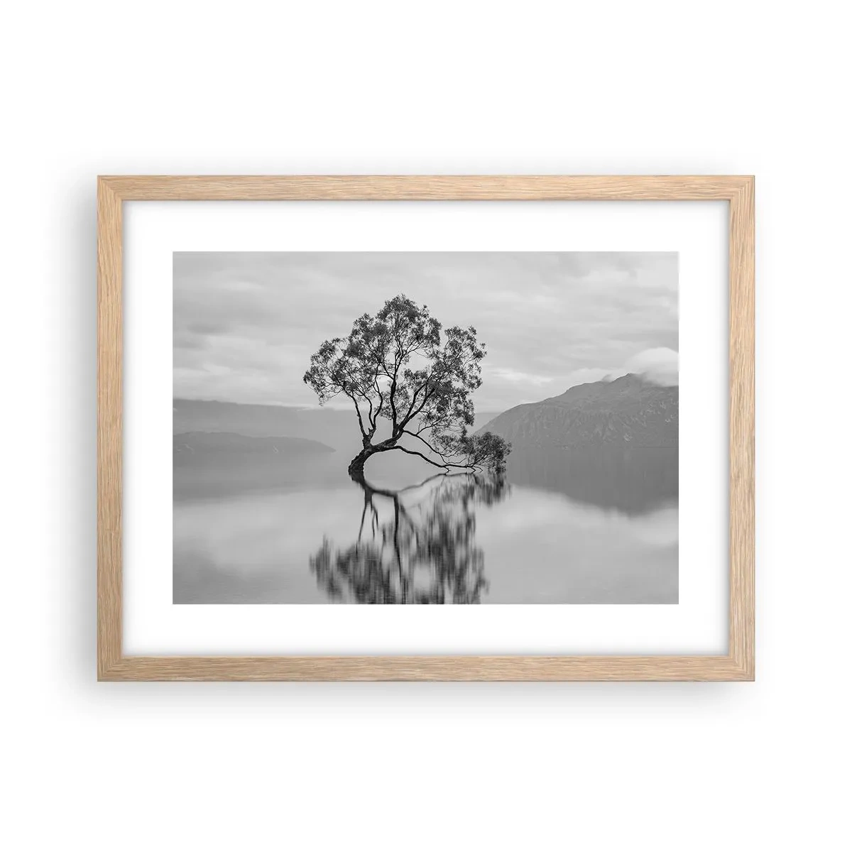 Póster en marco roble claro - Existe tal lugar en el mundo - 40x30 cm