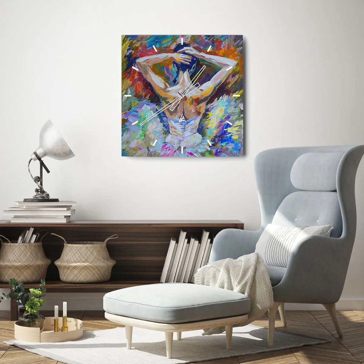 Reloj de pared - Reloj de vidrio - Podría ser cualquier cosa - 40x40 cm