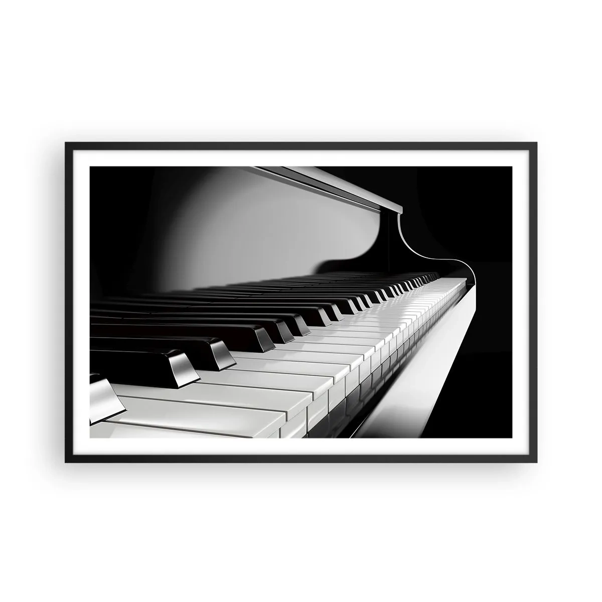 Póster en marco negro - Armonía musical - 91x61 cm