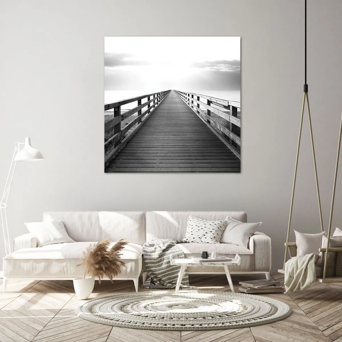 Cuadro sobre lienzo - Impresión de Imagen - En la distancia... - 70x70 cm