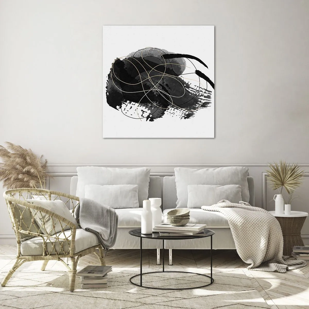 Cuadro sobre vidrio - Impresiones sobre Vidrio - Salió de la negrura - 40x40 cm