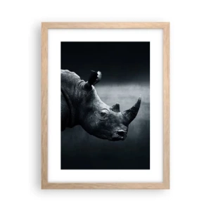 Póster en marco roble claro - Perfil derecho - 30x40 cm