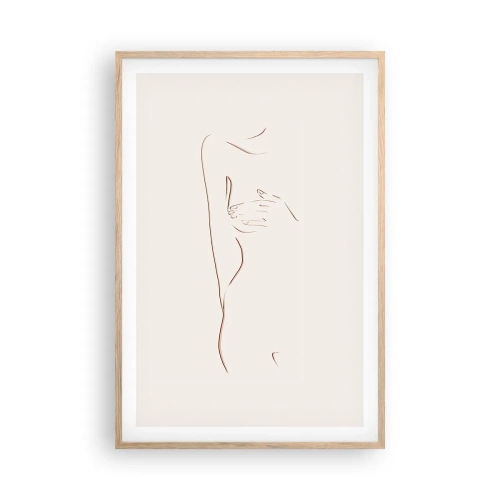 Póster en marco roble claro - La forma del deseo - 61x91 cm