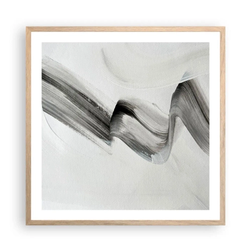 Póster en marco roble claro - Solo por diversión - 60x60 cm