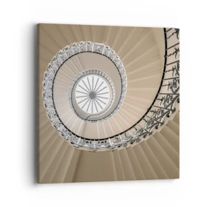 Cuadro sobre lienzo - Impresión de Imagen - En el interior de una concha - 40x40 cm