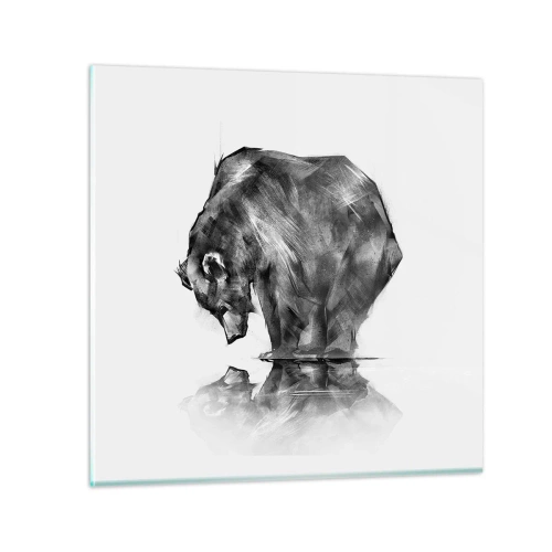 Cuadro sobre vidrio - Impresiones sobre Vidrio - Es bueno ver a alguien cercano - 30x30 cm