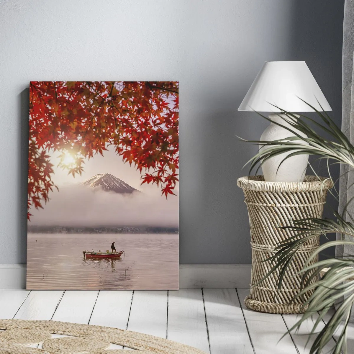 Cuadro sobre lienzo - Impresión de Imagen - Estilo japonés - 55x100 cm