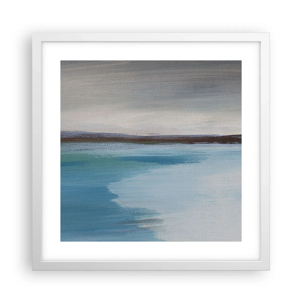 Póster en marco blanco - Paisaje horizontal - 40x40 cm