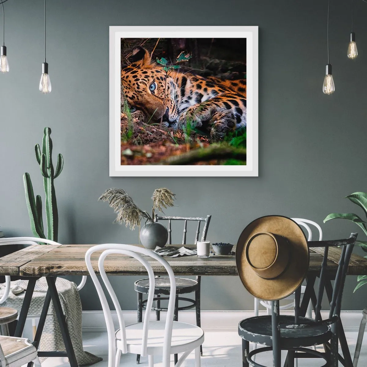 Póster en marco blanco - Confía en mí - 40x40 cm