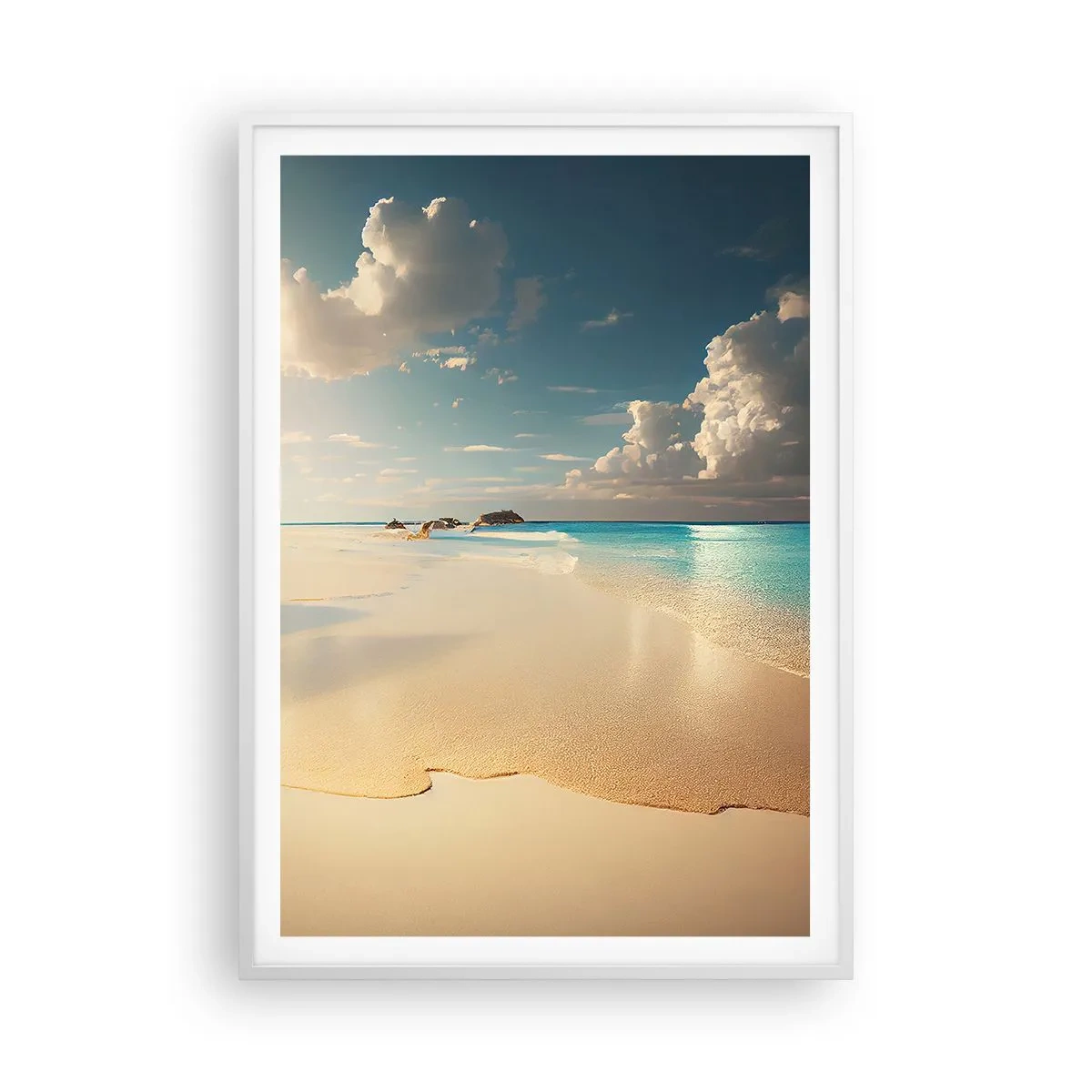 Póster en marco blanco - Un día de ensueño - 70x100 cm