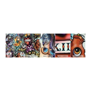 Muestra de fotomural autoadhesivo Deluxe Sticker - El sueño de un tatuador - Pintada, Mural, Pedazo - 100x30 cm