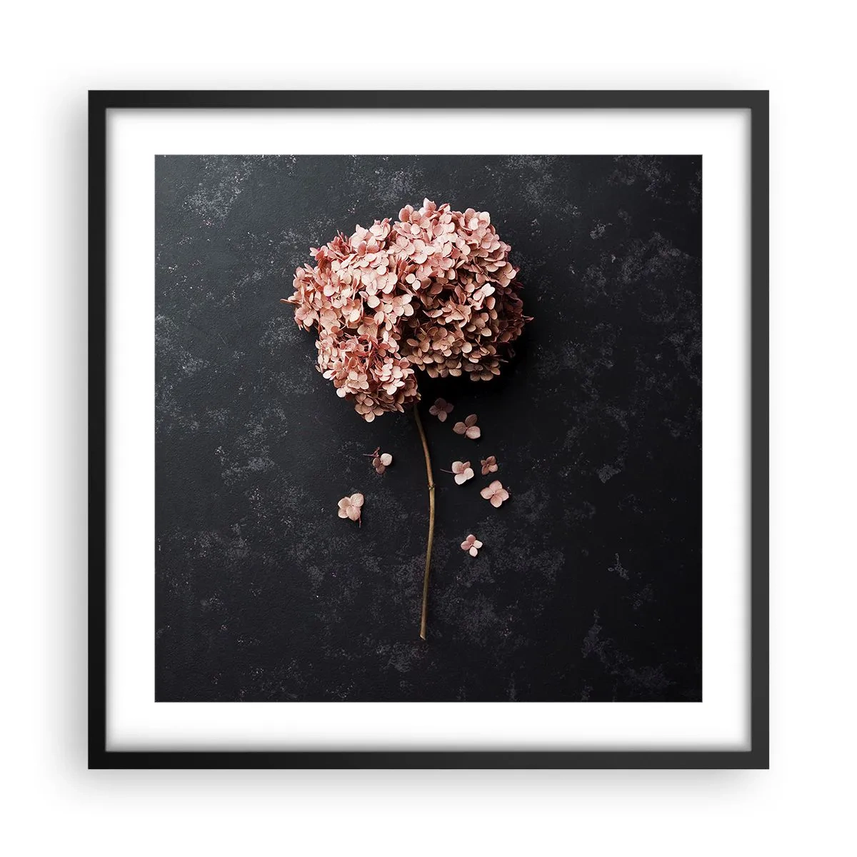 Póster en marco negro - Un signo verdaderamente romántico - 50x50 cm