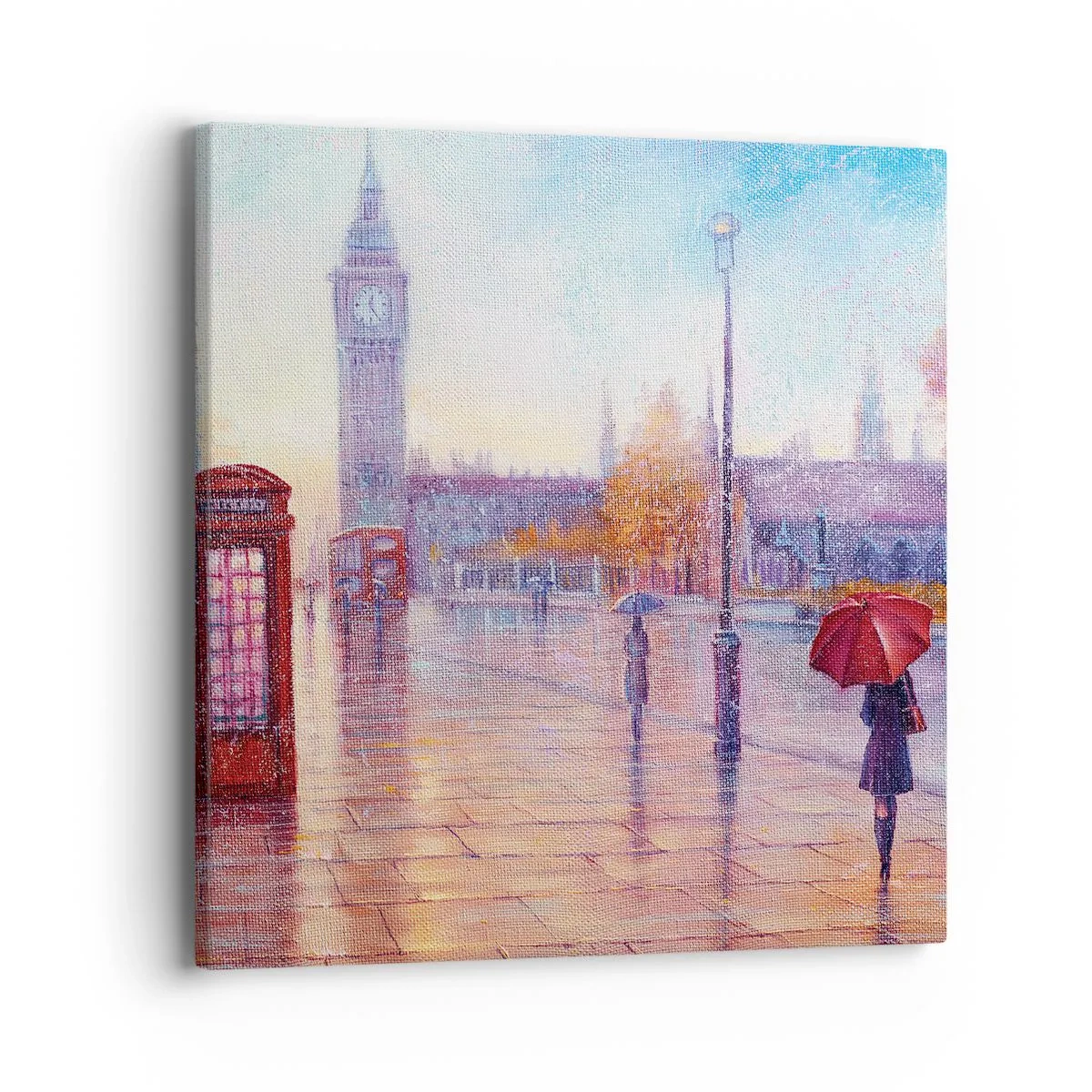 Cuadro sobre lienzo - Impresión de Imagen - Un día de otoño en Londres - 40x40 cm